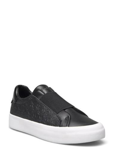 Vulc Slip On Mono Mix Låga Sneakers Black Calvin Klein