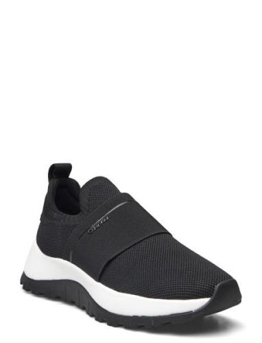 Runner Slip On W/Elastic Mix M Låga Sneakers Black Calvin Klein