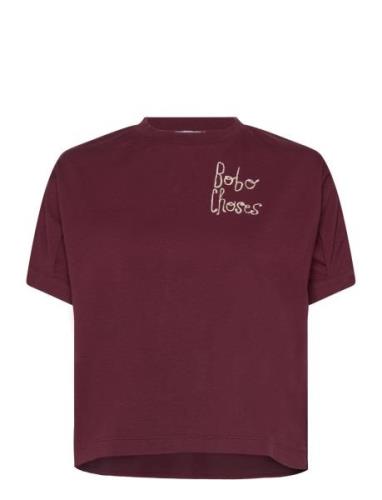 Bobo Choses Bobo Choses Embroidery T-Shirt Burgundy