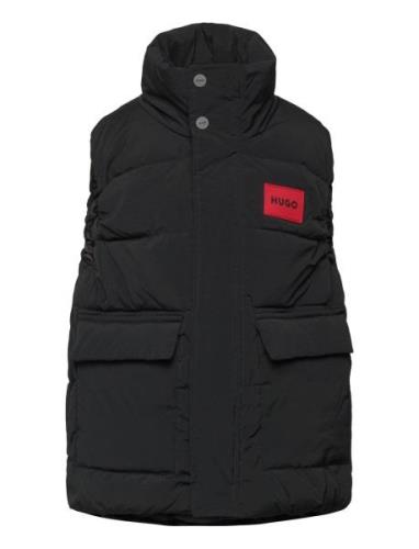 Puffer Jacket Sleeveless Fodrad Väst Black Hugo Kids