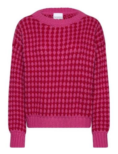 Gio Knit Jumper Tops Knitwear Jumpers Pink Noella