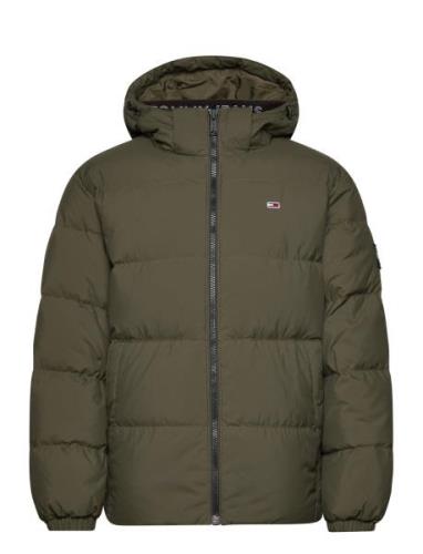 Tjm Essential Down Jacket Ext Fodrad Jacka Green Tommy Jeans