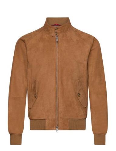 G9 Suede Läderjacka Skinnjacka Brown Baracuta