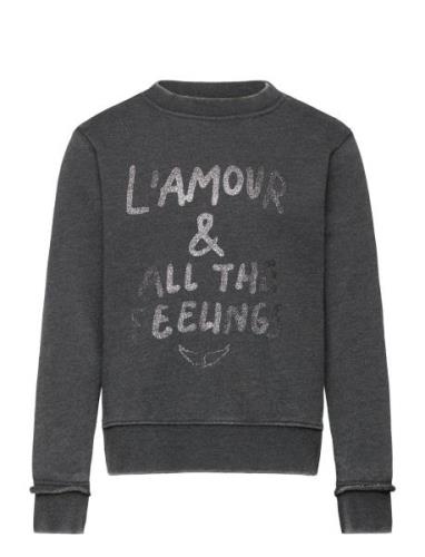 Zadig & Voltaire Kids Sweatshirt Grå