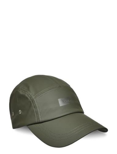 5 Panel Cap W1 Accessories Headwear Caps Khaki Green Rains