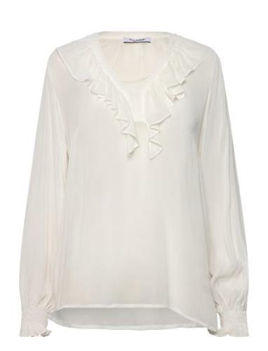 Cwricheloa - Shirt Tops Blouses Long-sleeved Cream Claire Woman