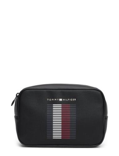 Th Foundation Pique Washbag Necessär Black Tommy Hilfiger