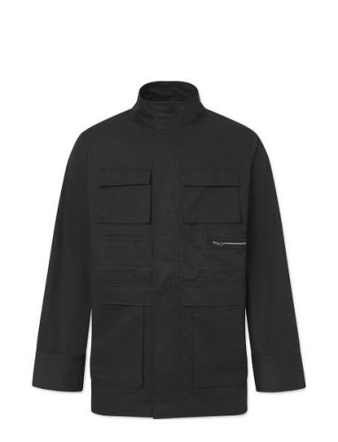 Cully Cotton Tencel Tunn Jacka Black Rue De Tokyo