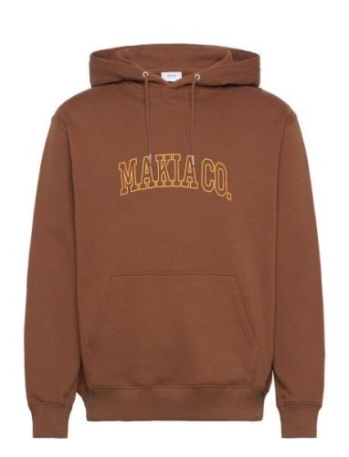 Nord Hooded Sweatshirt Tops Sweat-shirts & Hoodies Hoodies Brown Makia