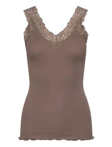 Rosemunde Organic Top W/ Lace Brun