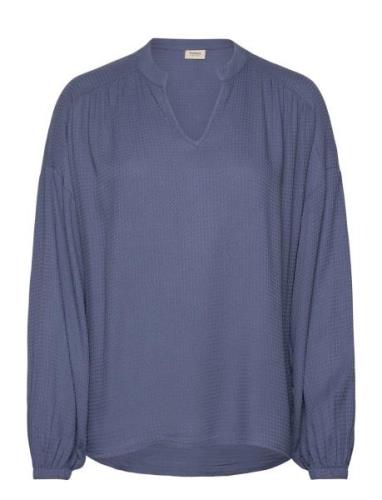 Froline Bl 4 Tops Blouses Long-sleeved Blue Fransa