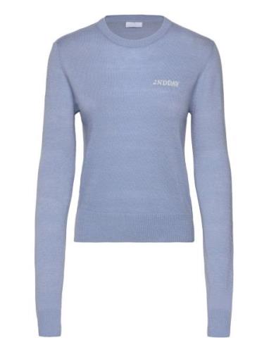 2Nd Lance Tt - Soft Wool Blend Tops Knitwear Jumpers Blue 2NDDAY