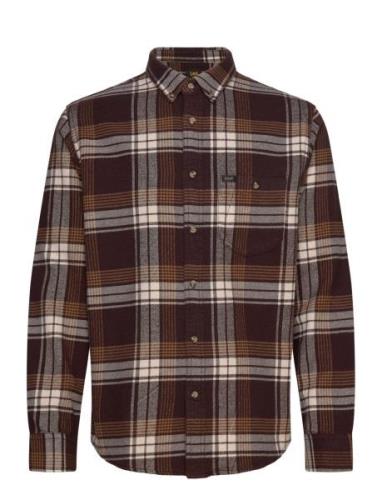 Riveted Shirt Tops Shirts Casual Brown Lee Jeans