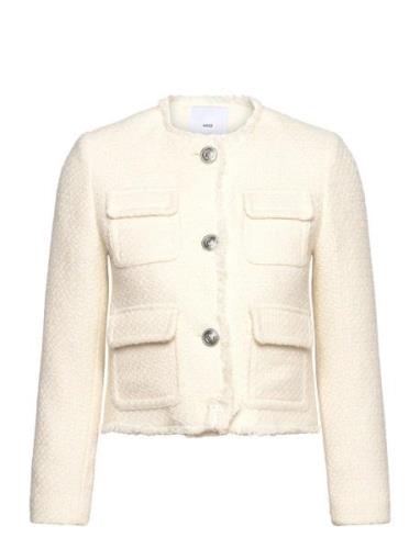 Tweed Jacket With Pockets Outerwear Jackets Light-summer Jacket White ...