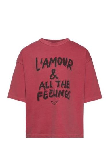 Zadig & Voltaire Kids Short Sleeves Tee-Shirt Röd