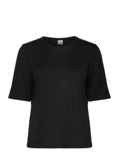 Wiley Tee Tops T-shirts & Tops Short-sleeved Black Twist & Tango