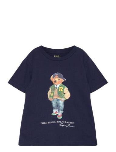 Polo Bear Cotton Jersey Tee Tops T-shirts Short-sleeved Navy Ralph Lau...