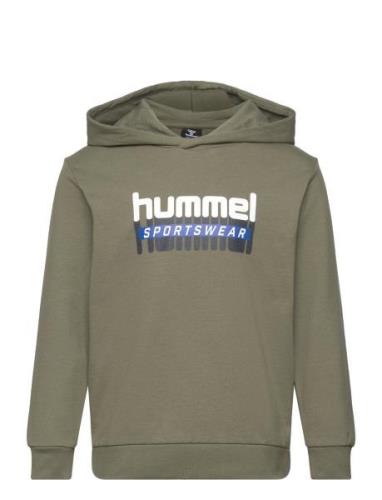 Hmltukas Hoodie Tops Sweat-shirts & Hoodies Hoodies Green Hummel