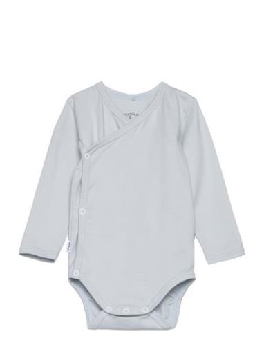 Baby Wrap Bodysuit Bodies Wrap Bodies Blue Gugguu