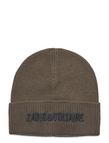 Pull On Hat Accessories Headwear Hats Beanie Khaki Green Zadig & Volta...