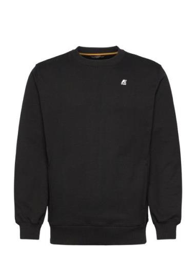 K-Way French Terry Fleece Crewneck Pullover Svart