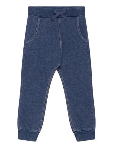 Sweatpants Denim Wash Bottoms Sweatpants Blue Lindex