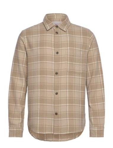 Kash Check Shirt Tops Shirts Casual Beige Les Deux