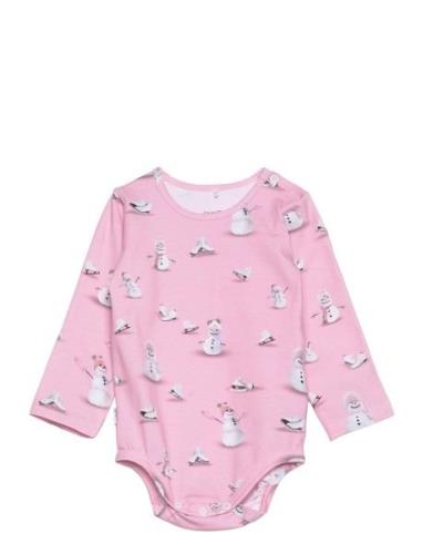 Gugguu Baby Print Bodysuit Rosa