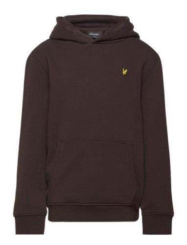 Pullover Hoodie Tops Sweat-shirts & Hoodies Hoodies Brown Lyle & Scott