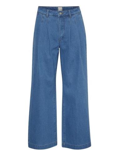 My Essential Wardrobe Zitomw 163 High Wide Pant Blå