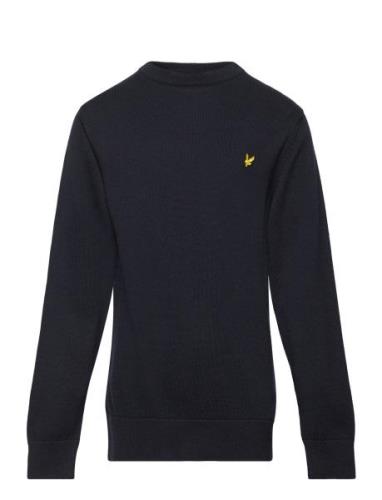 Cotton Crew Neck Jumper Tops Sweat-shirts & Hoodies Sweat-shirts Navy ...