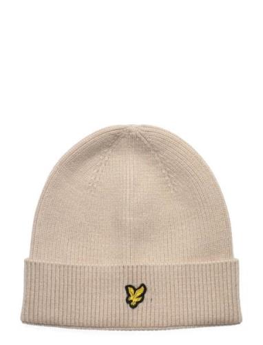 Beanie Accessories Headwear Hats Beanie Beige Lyle & Scott