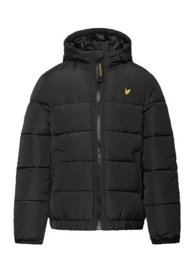 Quilted Puffer Coat Fodrad Jacka Black Lyle & Scott