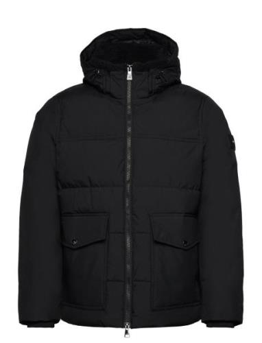 Rockie Utility Hooded Jacket Fodrad Jacka Black Tommy Hilfiger