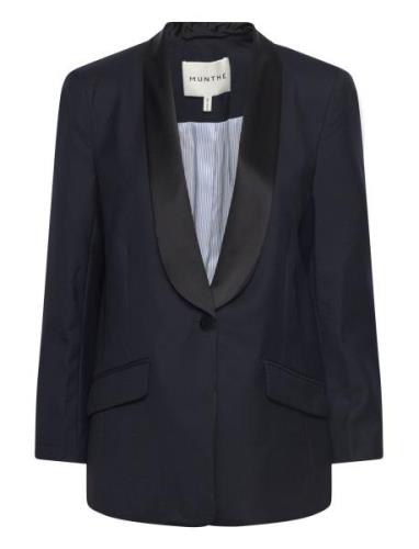 Loumie Blazers Single Breasted Blazers Navy Munthe