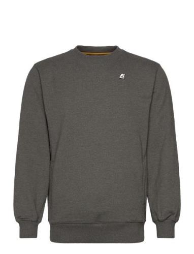 K-Way French Terry Fleece Crewneck Pullover Grå