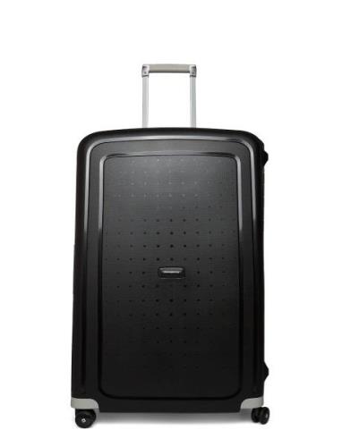 Samsonite S'cure Spinner 81Cm Chrimson Red 1235 Svart