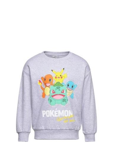 Sweater Pokemon Tops Sweat-shirts & Hoodies Sweat-shirts Grey Lindex