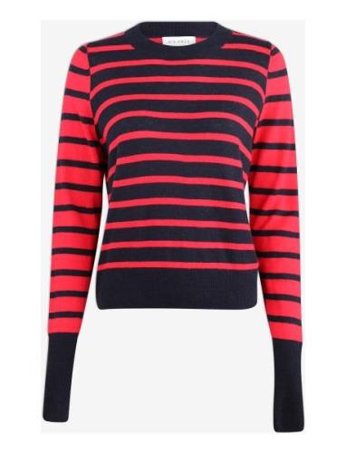 Mavra Stripe Tops Knitwear Jumpers Red Six Ames