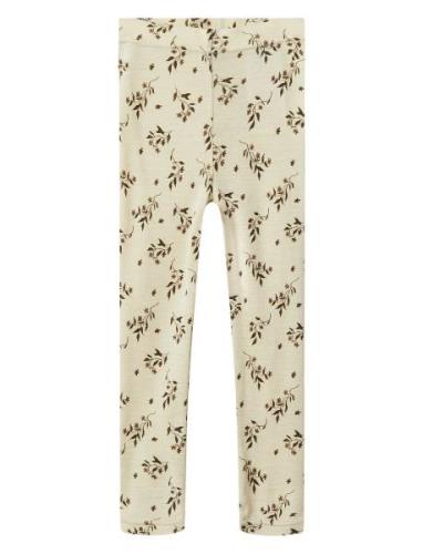 Lil'Atelier Nmfnimo Slim Leggings Aop Lil Kräm