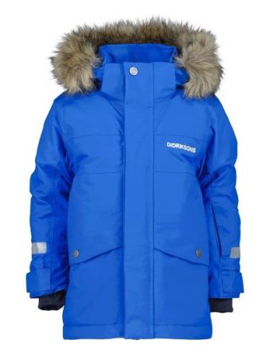 Bjärven Kids Parka 3 Parka Jacka Blue Didriksons