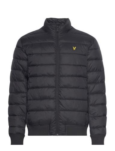 Funnel Neck Wadded Jacket Fodrad Jacka Black Lyle & Scott