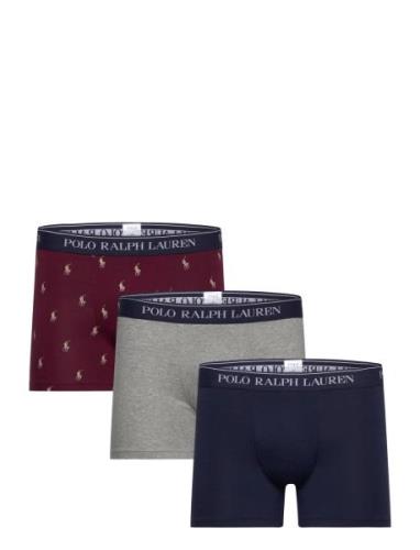 Polo Ralph Lauren Underwear Stretch Cotton Boxer Brief 3-Pack Marinblå