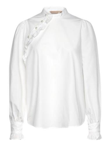 Culio Iris Blouse Tops Blouses Long-sleeved White Culture