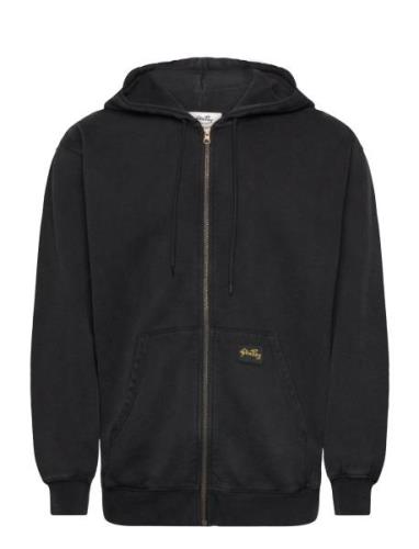 Patch Zip Hood Tops Sweat-shirts & Hoodies Hoodies Black Stan Ray