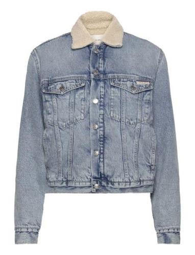 Regular Sherpa Denim Jacket Jeansjacka Denimjacka Blue Calvin Klein Je...