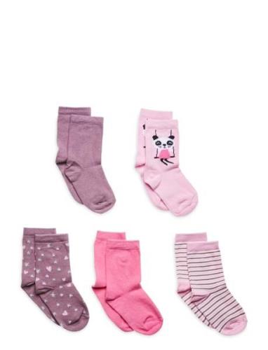 Nmfvinni 5P Sock Sockor Strumpor Multi/patterned Name It