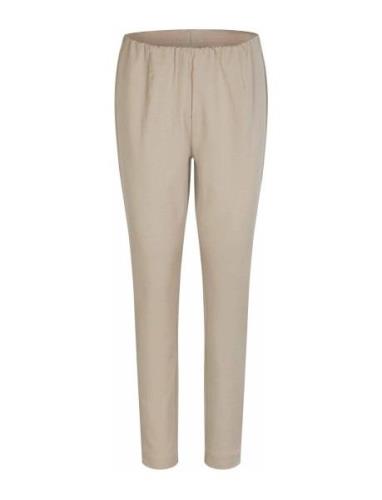 Mapoppy Regular Bottoms Trousers Slim Fit Trousers Beige Masai