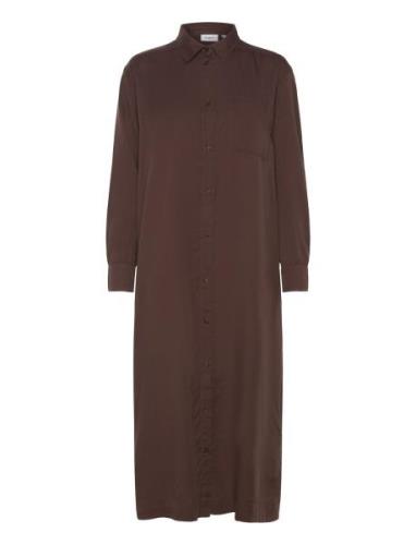 Gabasz Dress Knälång Klänning Brown Saint Tropez