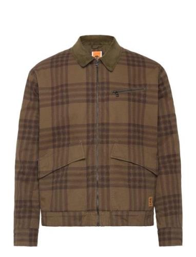 Strafford Printed Jacket Plaid Print Bomberjacka Jacka Brown Timberlan...